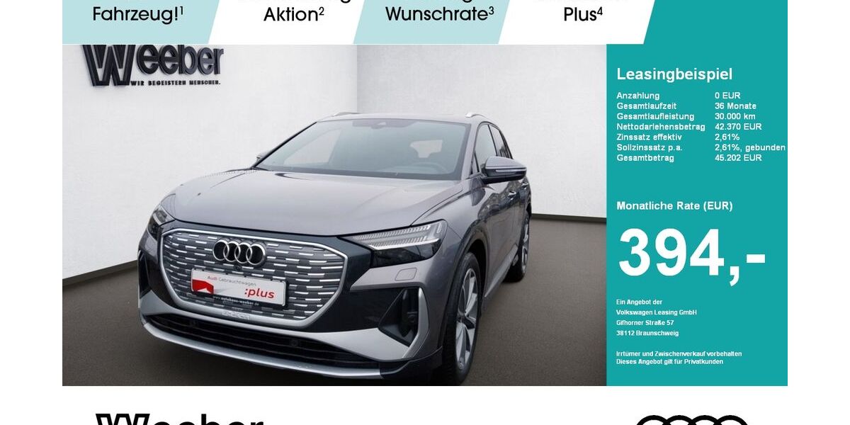 Audi Q4 e-tron 3.936 km 42.370 &euro; Herrenberg 71083