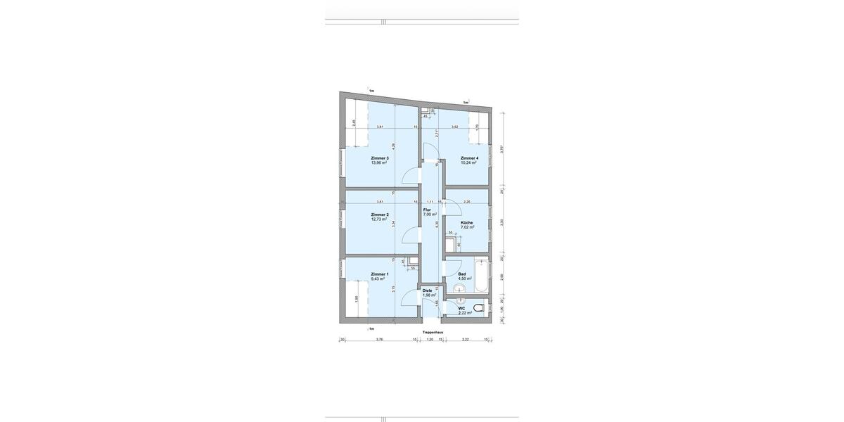 Dachgeschoßwohnung Eggenstein-Leopoldshafen Leopoldshafen - 4 Zimmer, 69 m&sup2;, 212.900&euro; | Angebot:25143017