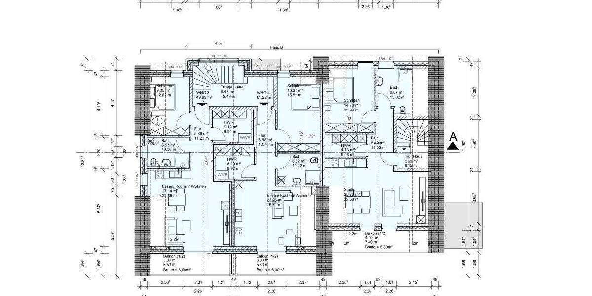 Reihenmittelhaus Wiesmoor - 4 Zimmer, 137 m&sup2;, 425.000&euro; | Angebot:25729440