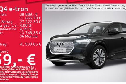 Audi Q4 e-tron 28.414 km 38.889 € München 80935