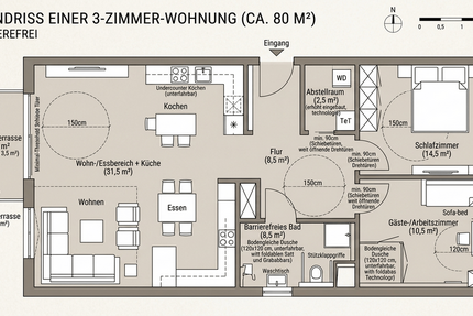 Wohnung Bielefeld Schildesche - 3 Zimmer, 80 m&sup2;, 450.000&euro; | Angebot:27121755