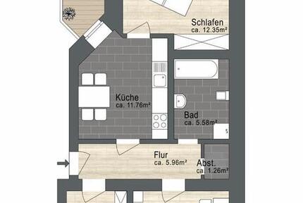 3-Raum-Wohnung in Erfurt