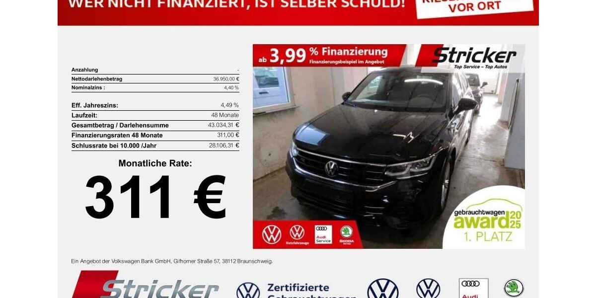 VW Tiguan 26.191 km 36.949 &euro; Horn-Bad Meinberg 32805