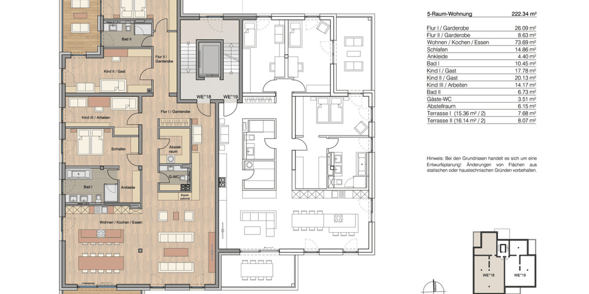 Etagenwohnung Leipzig Leutzsch - 5 Zimmer, 222 m&sup2;, 1.298.500&euro; | Angebot:26695067