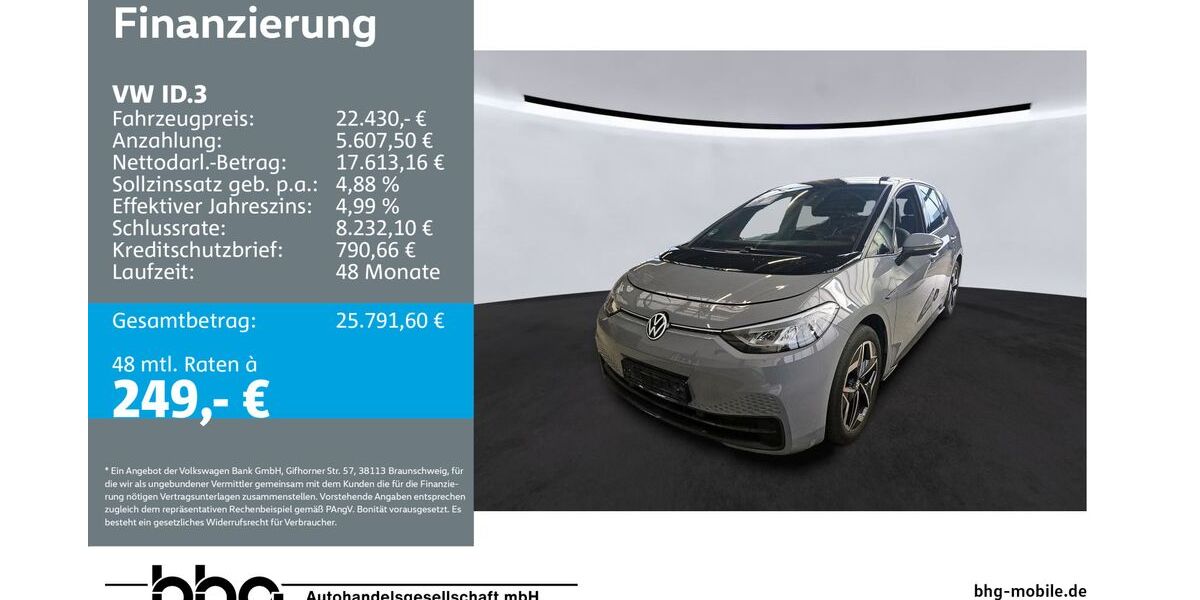 VW ID.3 31.516 km 22.430 &euro; Reutlingen 72770