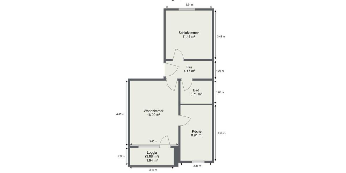 Etagenwohnung Greifswald - 2 Zimmer, 47 m&sup2;, 495&euro; | Angebot:26373860