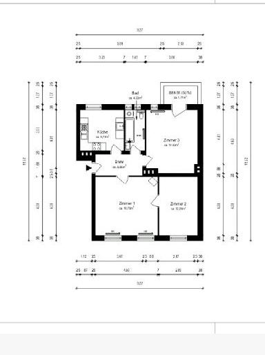 Etagenwohnung Berlin Charlottenburg-Wilmersdorf - 3 Zimmer, 75 m&sup2;, 390.000&euro; | Angebot:27118107