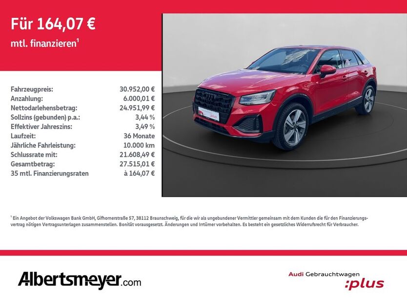 Audi Q2 7.686 km 30.952 € Nordhausen 99734