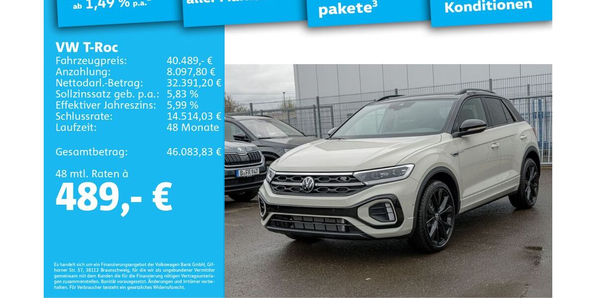 VW T-Roc 5.000 km 40.489 &euro; Berlin 13088