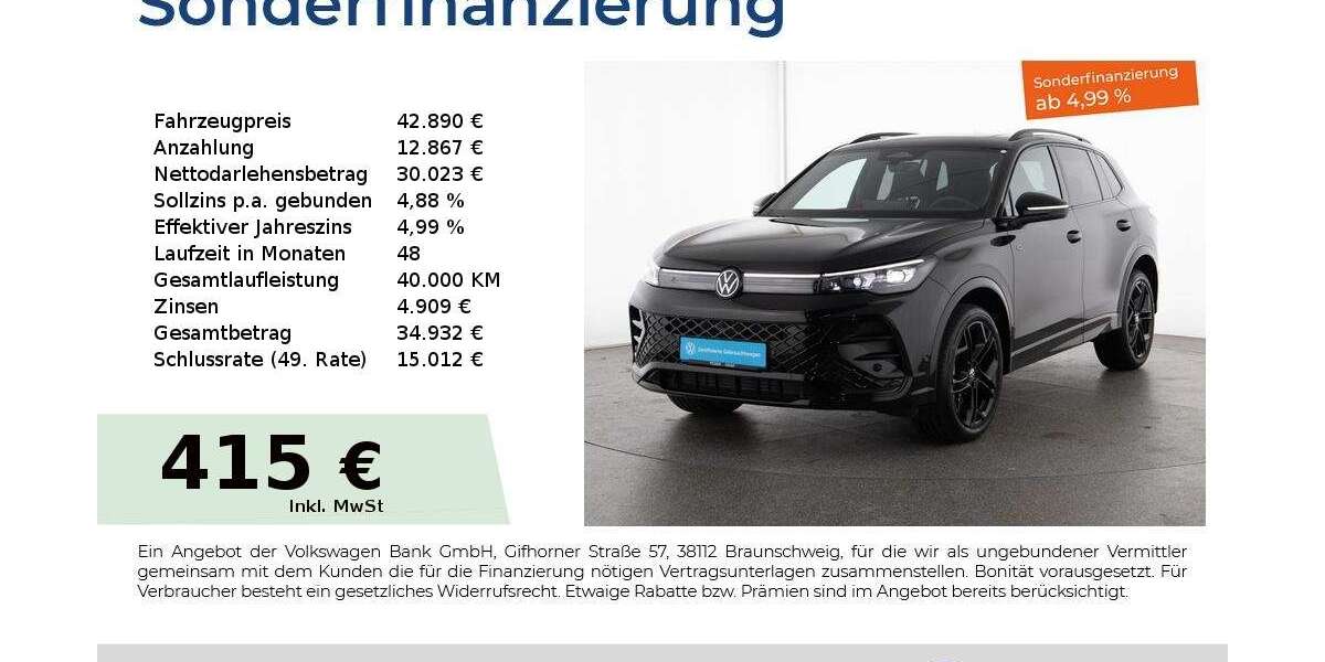 VW Tiguan 14.250 km 42.890 € Nürnberg 90441