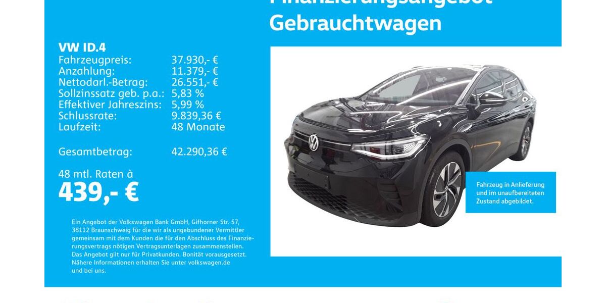 VW ID.4 12.893 km 37.930 &euro; Stuttgart-Feuerbach 70469