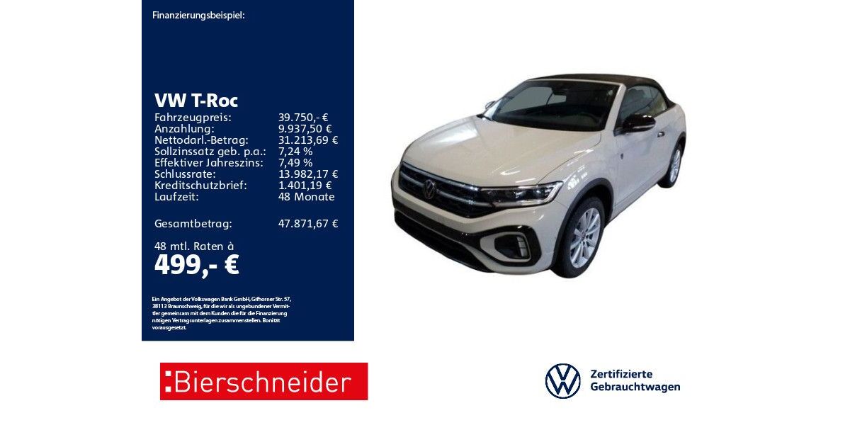 VW T-Roc 8.709 km 39.750 &euro; Aalen 73431