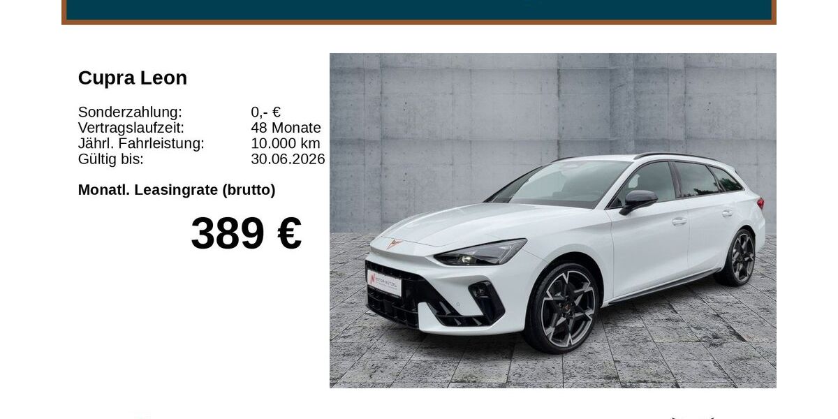 Cupra Leon 12.000 km 44.790 &euro; Bayreuth 95448