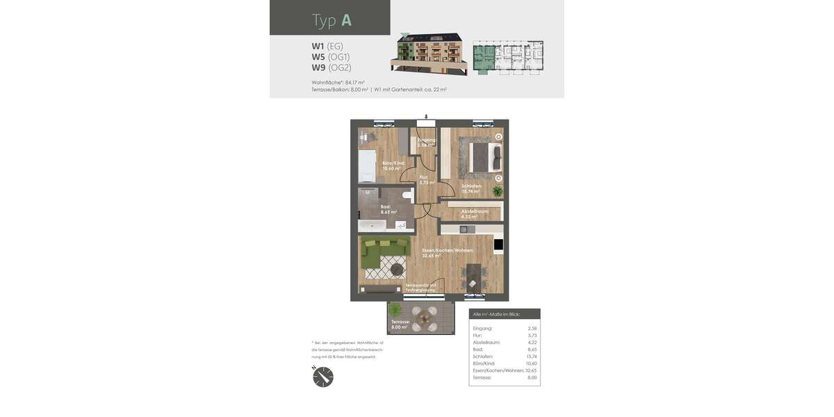 Etagenwohnung Beilngries - 3 Zimmer, 84 m&sup2;, 475.500&euro; | Angebot:27465757
