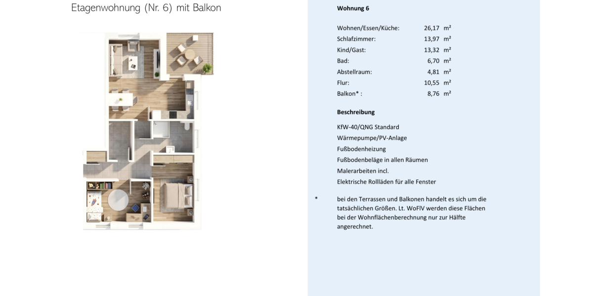 Etagenwohnung Wurster Nordseeküste - 3 Zimmer, 85 m&sup2;, 289.000&euro; | Angebot:26986426
