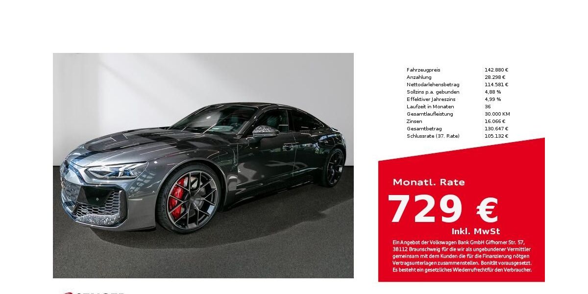 Audi RS e-tron GT 12.700 km 133.900 € Lübeck 23556