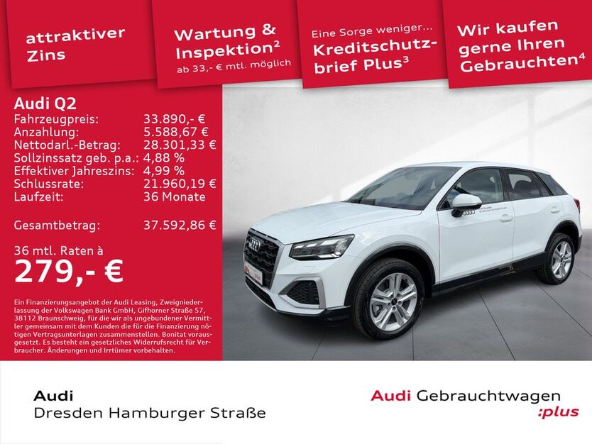 Audi Q2 11.000 km 33.890 € Dresden 01067