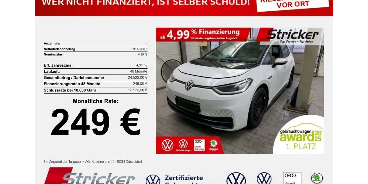 VW ID.3 39.404 km 20.949 &euro; Horn-Bad Meinberg 32805