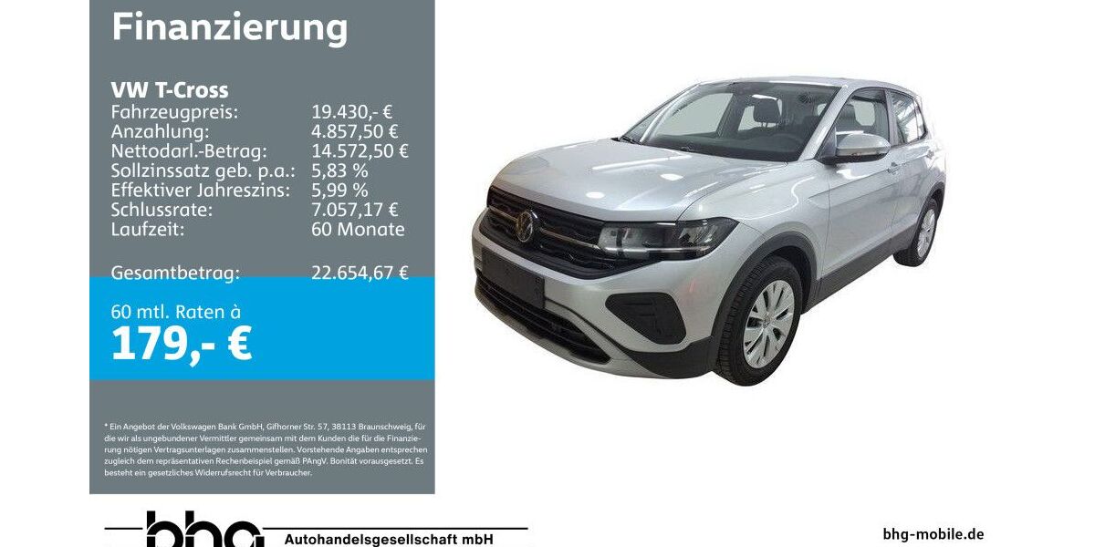 VW T-Cross 7.734 km 19.430 &euro; Albstadt 72458