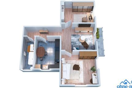 Wohnung Bad Kreuznach Bad Münster am Stein-Ebernburg - 3 Zimmer, 65 m&sup2;, 480&euro; | Angebot:26689077