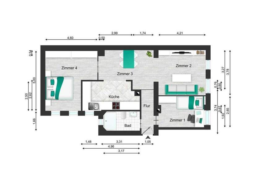 *Leicht zu händelndes 13-Parteienhaus (MIETERHÖHUNGSPOTENTIAL) in super vermietbarer Lage*l zimmer