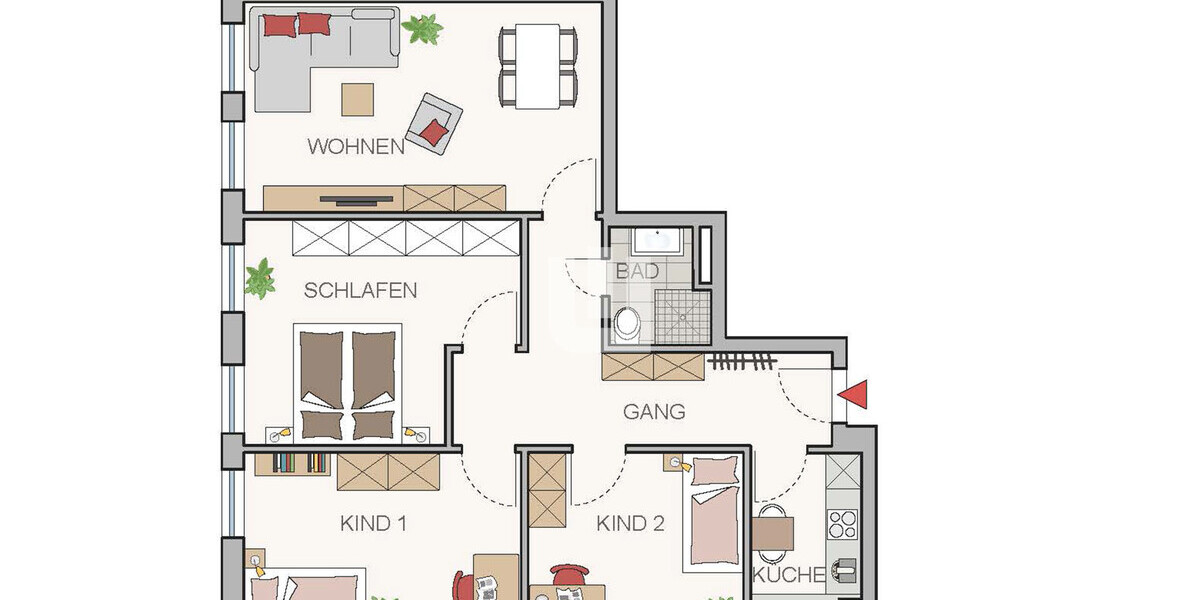 WINDISCH - Attraktive Wohnung mit 4 Zimmern im Herzen von Puchheim - aktuell als Büro genutzt - Etagenwohnung Puchheim | Angebot:25974146
