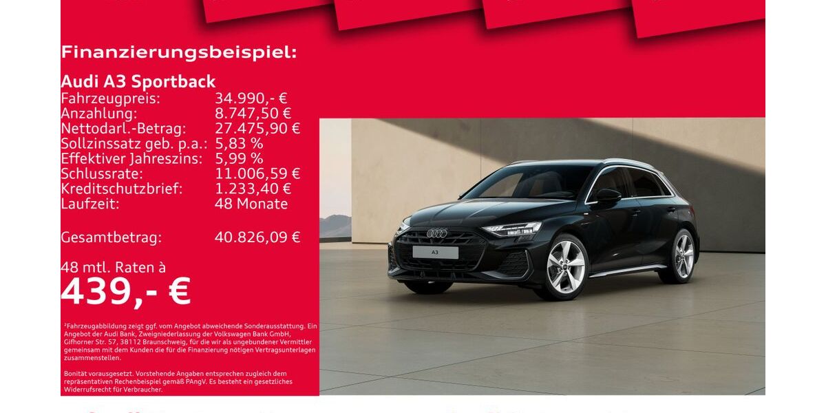Audi A3 8.613 km 34.990 &euro; Hannover 30179