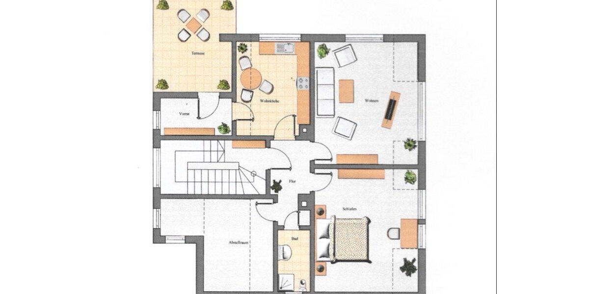 Dachgeschoßwohnung Blaustein - 2.5 Zimmer, 65 m&sup2;, 800&euro; | Angebot:26288227