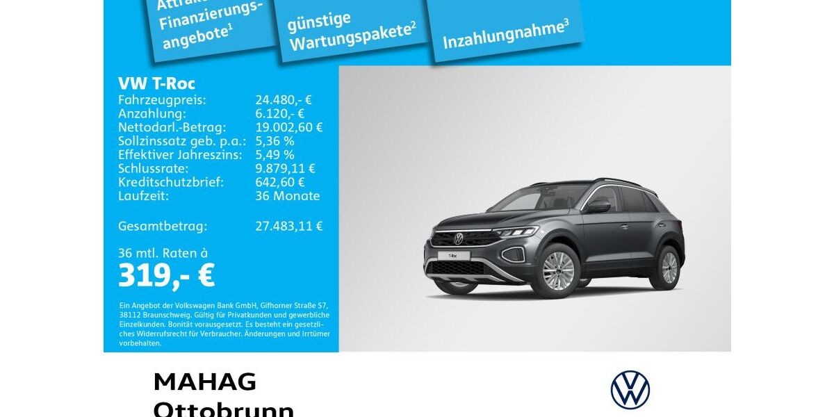 VW T-Roc 47.314 km 24.480 &euro; Ottobrunn 85521