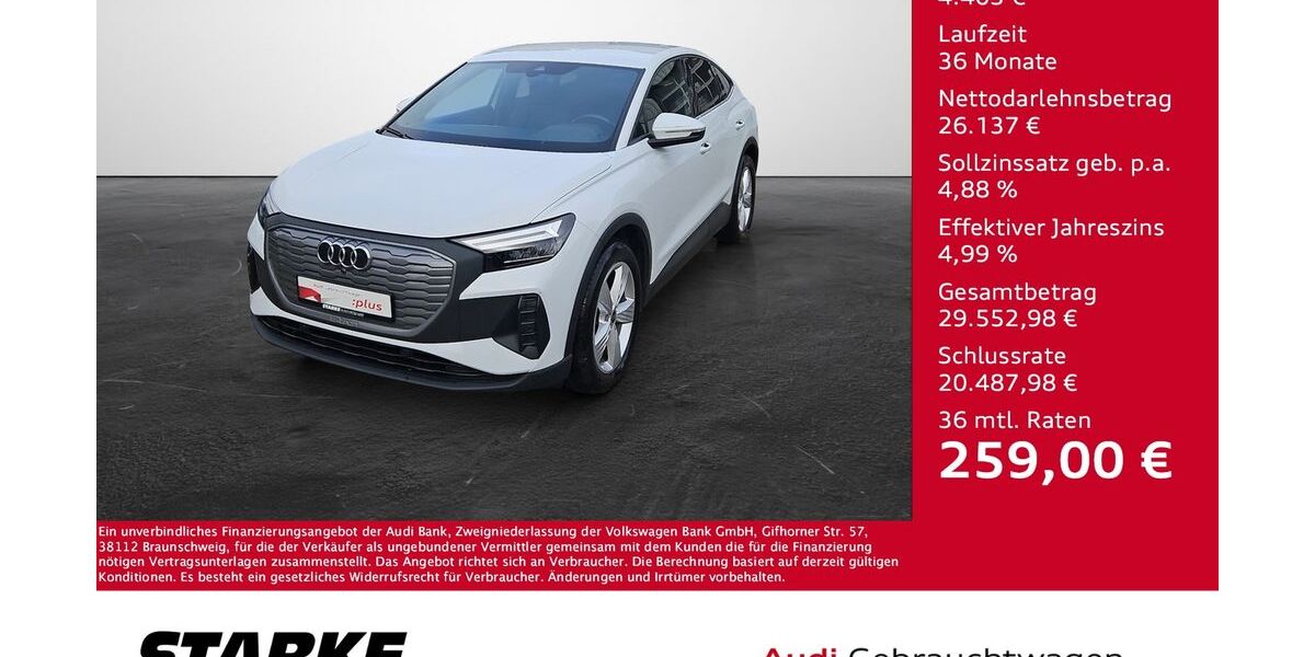 Audi Q4 e-tron 59.718 km 29.750 € Osnabrück 49080