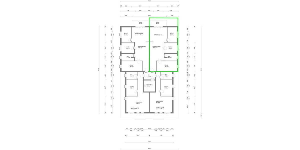 Etagenwohnung Bad Doberan - 4 Zimmer, 117 m&sup2;, 1.860&euro; | Angebot:26867263