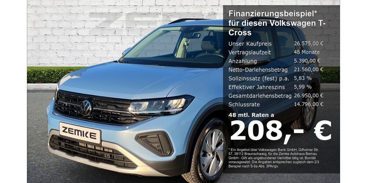VW T-Cross 12.278 km 25.575 &euro; Bernau 16321