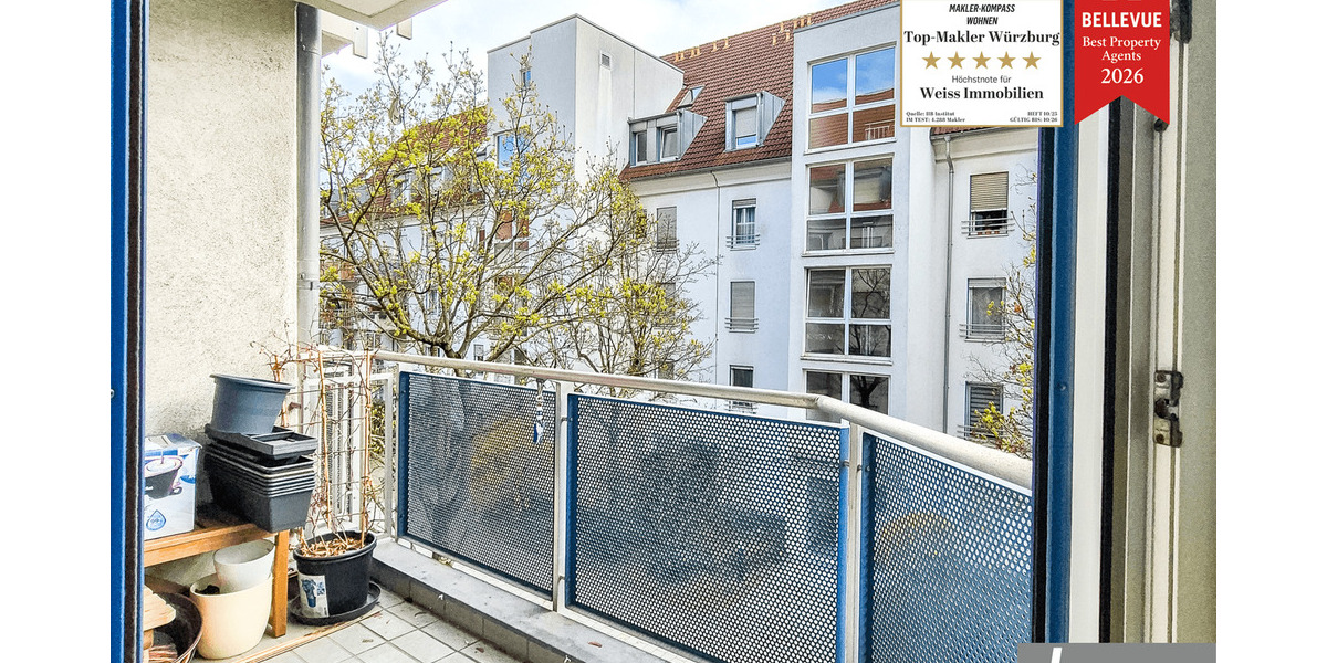 Etagenwohnung Würzburg Grombühl - 2 Zimmer, 61 m&sup2;, 222.000&euro; | Angebot:26320308
