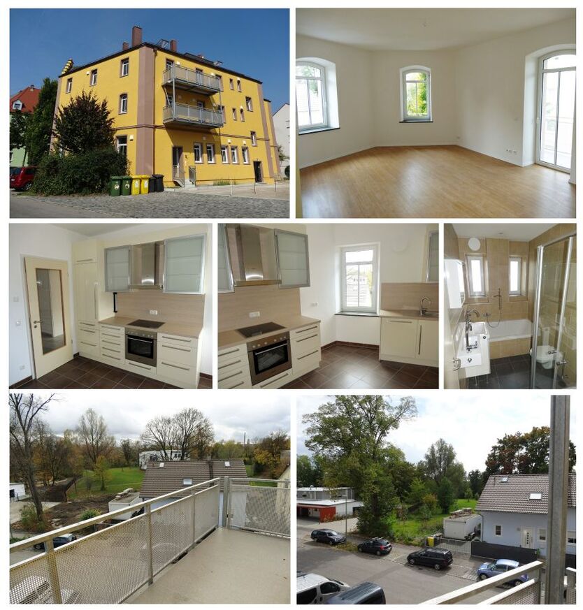 3 Altbau Loft Wohnungen am Lech: 73+82+64 qm, kernsaniert, Balkon, Parkett, Küche, ruhig, nähe KUKA, provisionsfrei