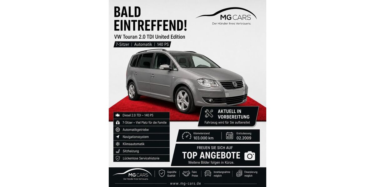 VW Touran 103.700 km 10.950 &euro; Mannheim 68309