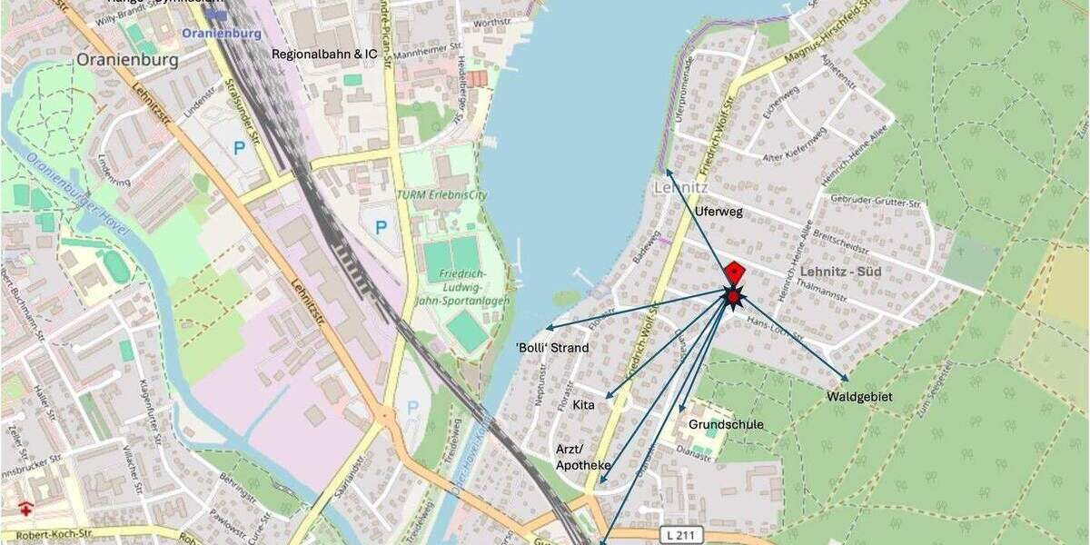 Grundstück Oranienburg Lehnitz - 249.000&euro; | Angebot:25864424