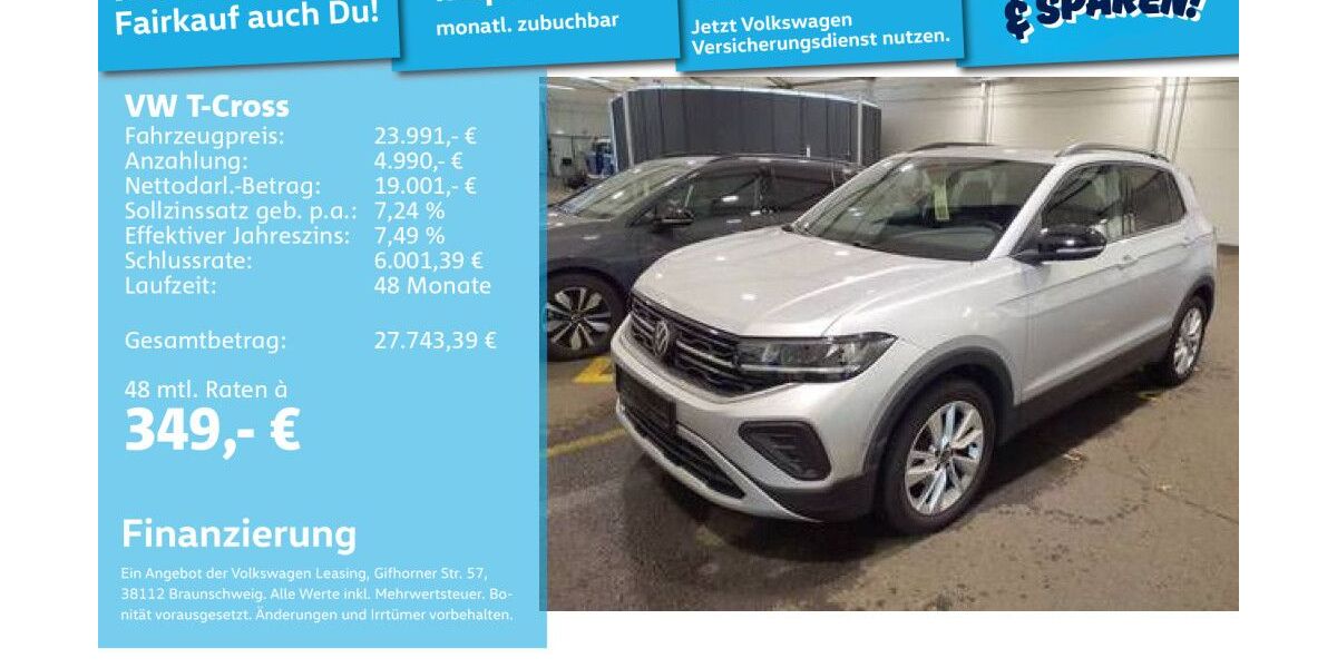 VW T-Cross 25.614 km 23.751 &euro; Mannheim 68309