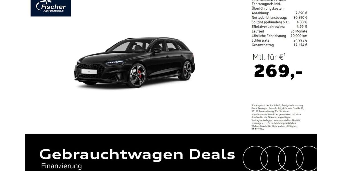 Audi A4 9.800 km 38.480 &euro; Neumarkt 92318