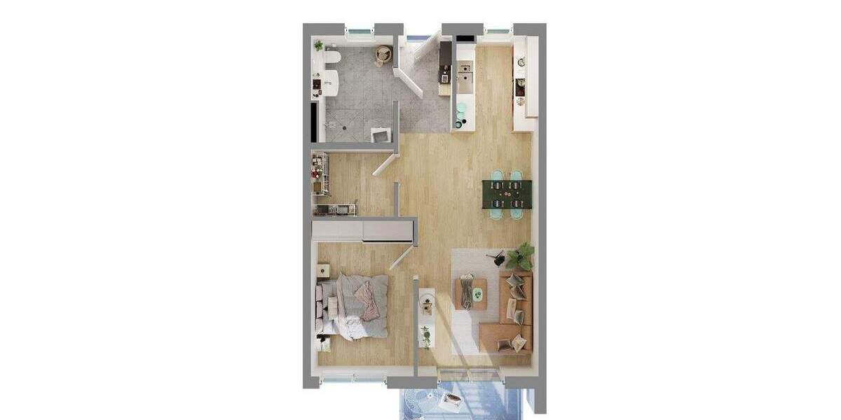 Etagenwohnung Untersiemau Meschenbach - 2 Zimmer, 69 m&sup2;, 277.070&euro; | Angebot:25796888