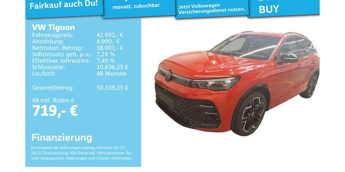 VW Tiguan 34.710 km 42.991 &euro; Mannheim 68309