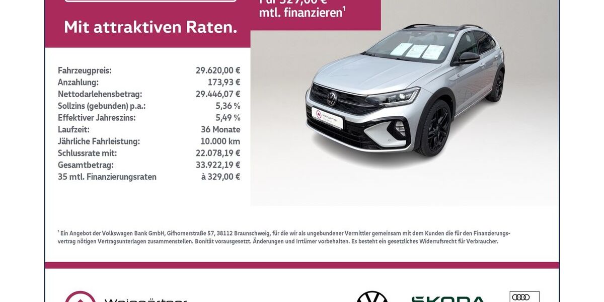 VW Taigo 2.450 km 29.620 &euro; Miesbach 83714
