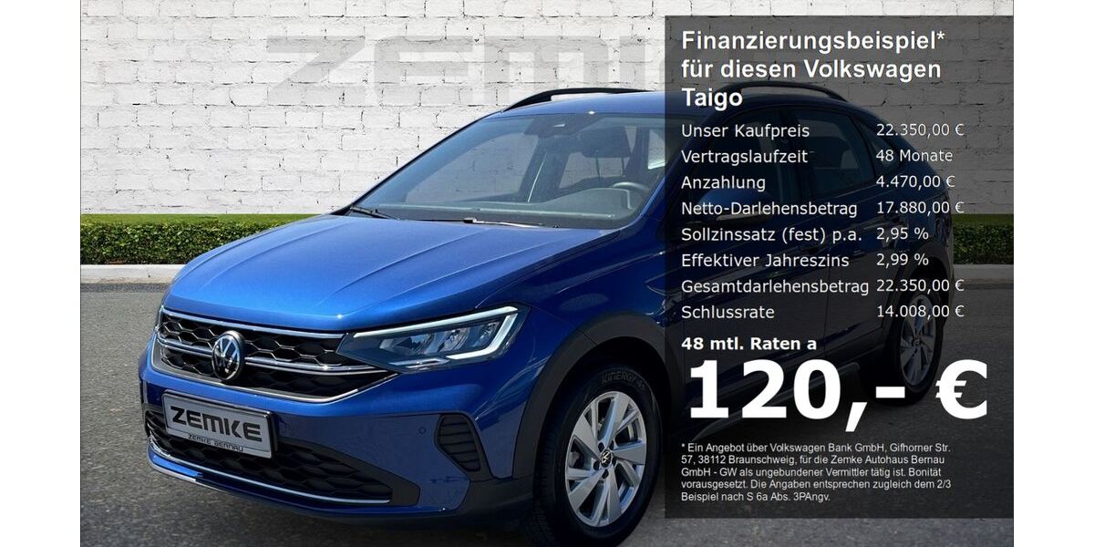 VW Taigo 12.921 km 22.350 &euro; Bernau 16321