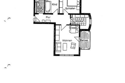 gemütliche 3 Raum Wohnung mit Balkon (37074) 3 zimmer