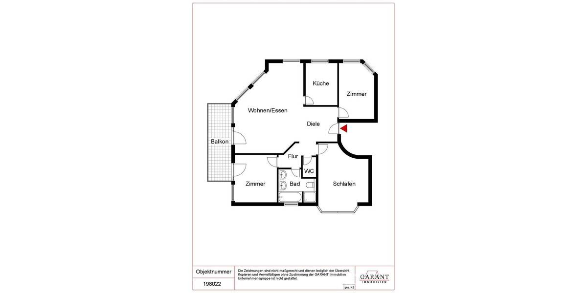 Etagenwohnung Waiblingen Neustadt - 4 Zimmer, 91 m&sup2;, 360.000&euro; | Angebot:26346456