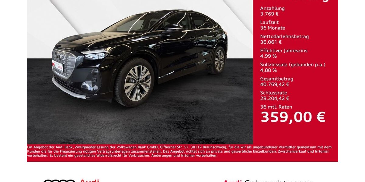 Audi Q4 e-tron 21.350 km 39.830 &euro; Giessen 35394