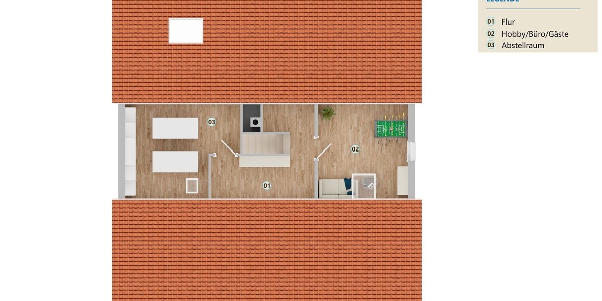 Wohnen über den Dächern - Maisonettenwohnung Diekholzen | Angebot:26072086