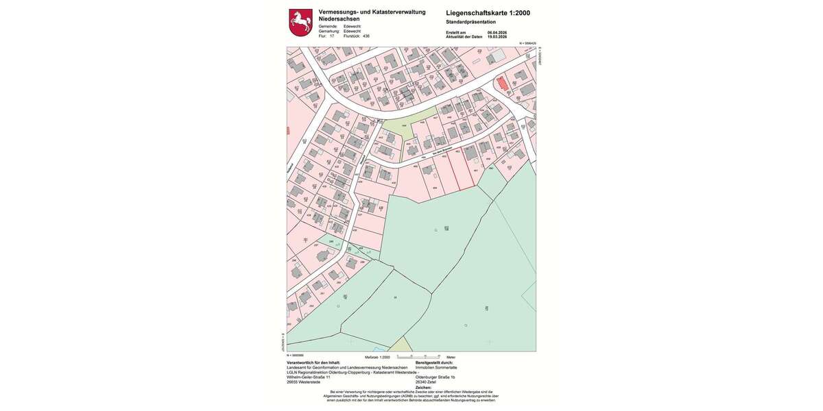 Grundstück Edewecht - 287.320&euro; | Angebot:26114270
