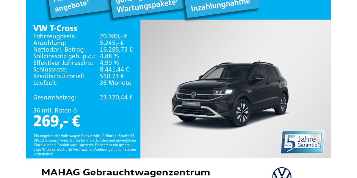 VW T-Cross 2.149 km 20.980 &euro; München 80935