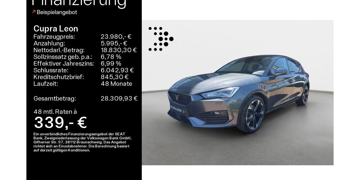 Cupra Leon 34.500 km 23.980 &euro; Lichtenfels 96215