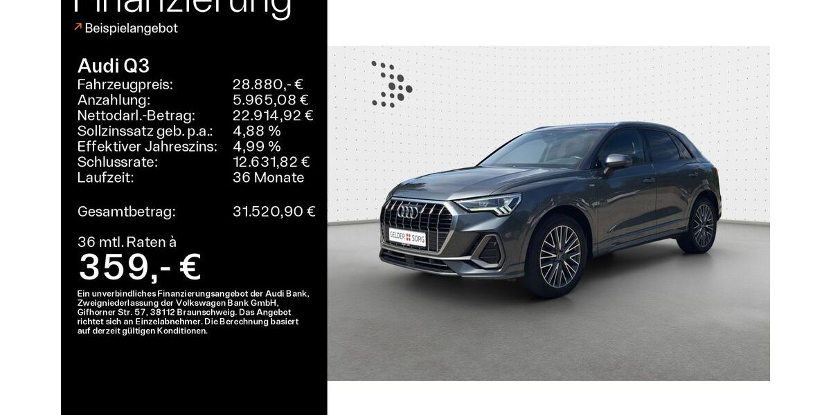 Audi Q3 100.490 km 28.880 &euro; Ebern 96106